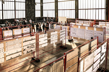 Ausstellung "Backstein, Beton & Businesspläne" der Mastervertiefung Denkmalpflege und Planen im Bestand